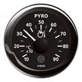 VDO ViewLine Pyrometer 900°C Black 52mm gauge